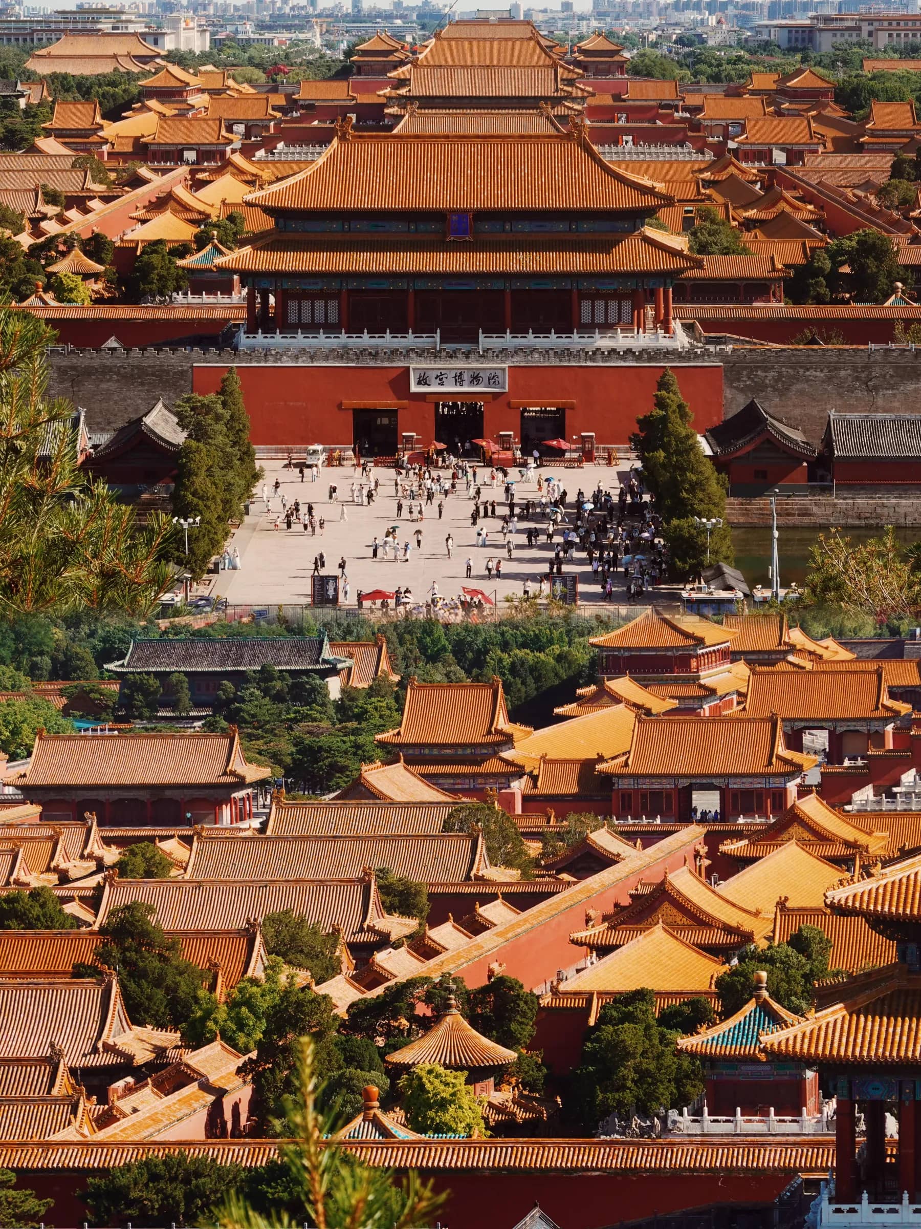 The Forbidden City seen from Jingshan Park in Beijing