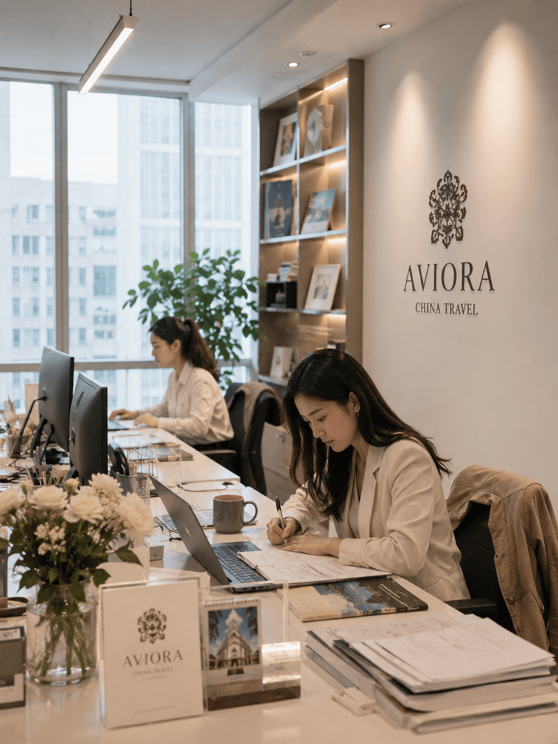 The AVIORA China-based travel team planning private journeys