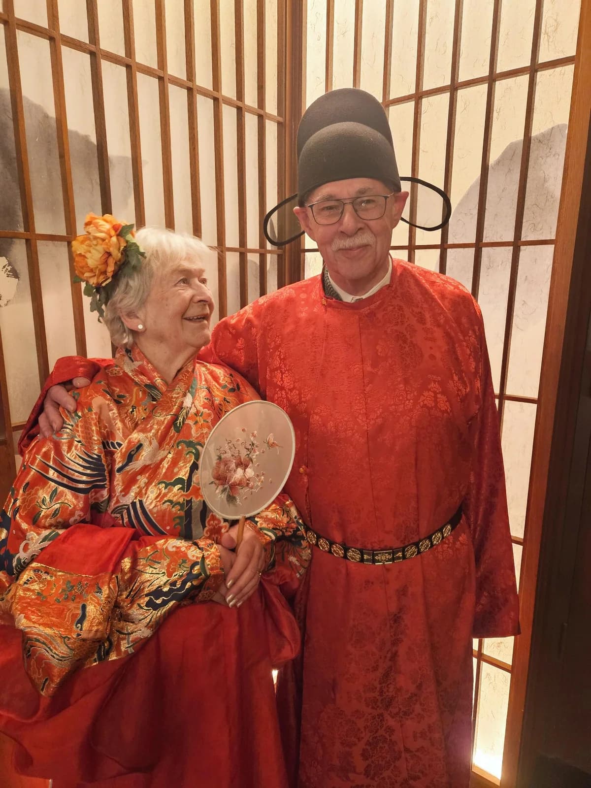 Older travelers enjoying a traditional Chinese cultural experience together