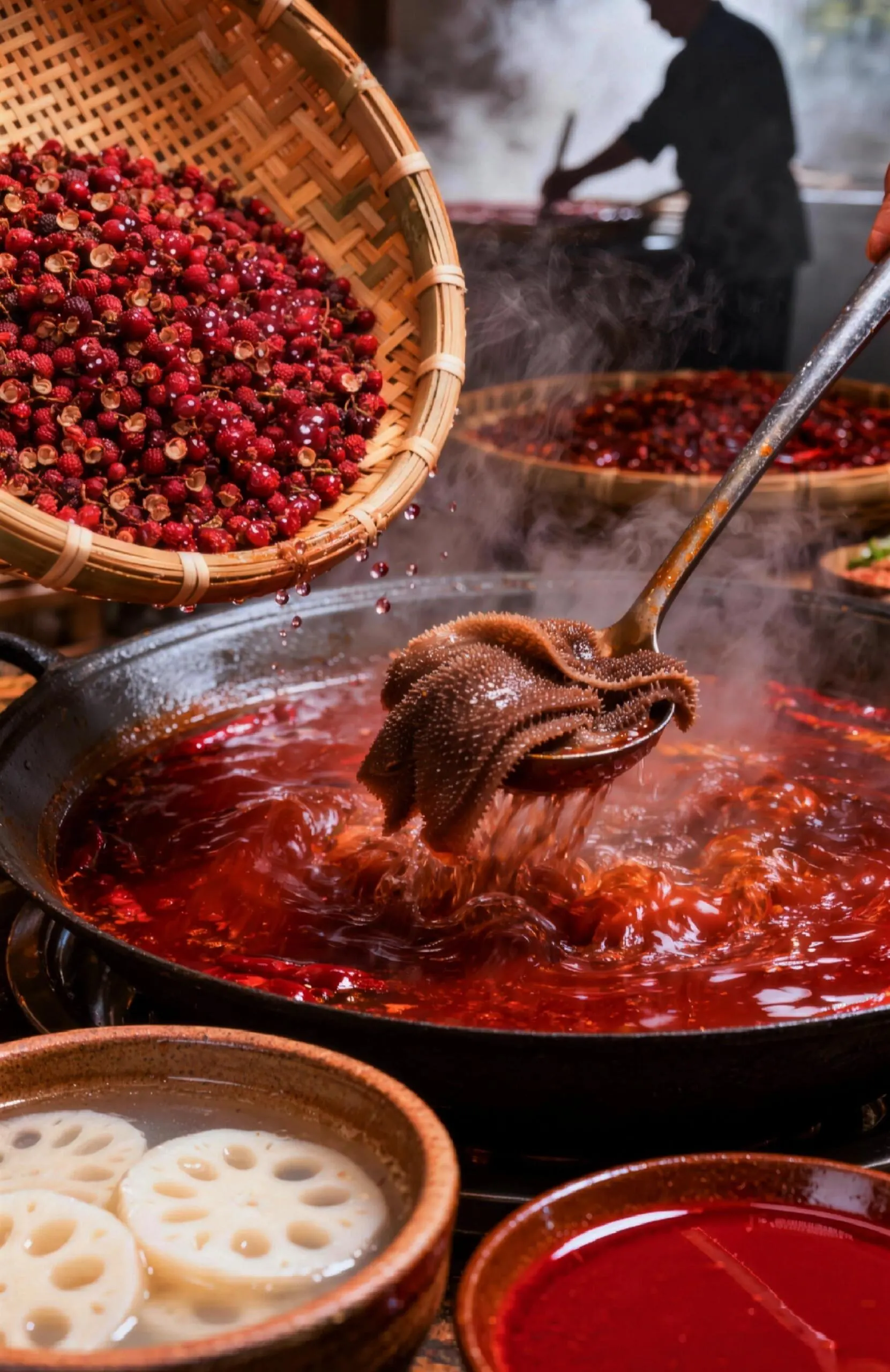 Sichuan spice prepared during a Chengdu food experience
