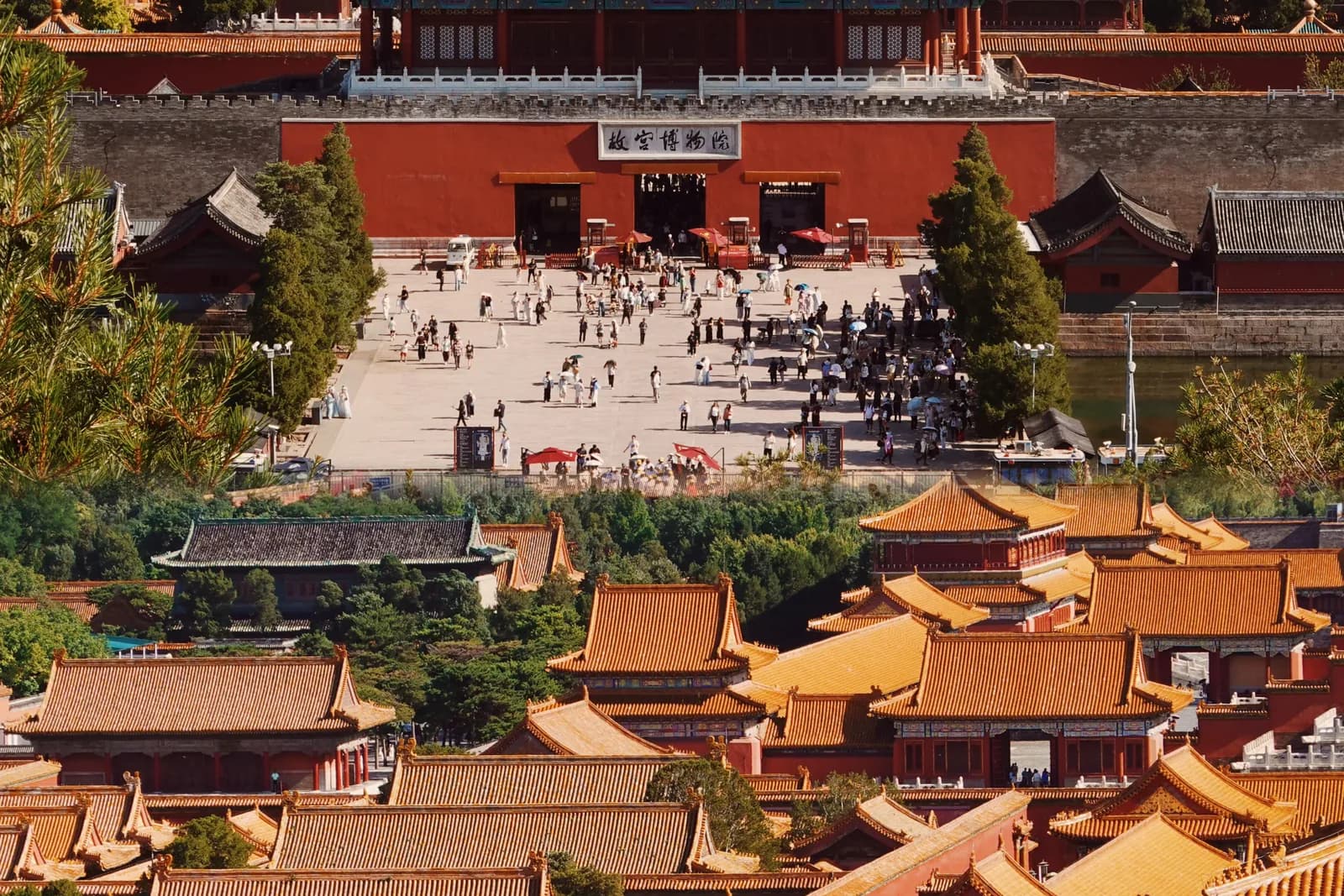 Imperial Beijing seen from above the Forbidden City