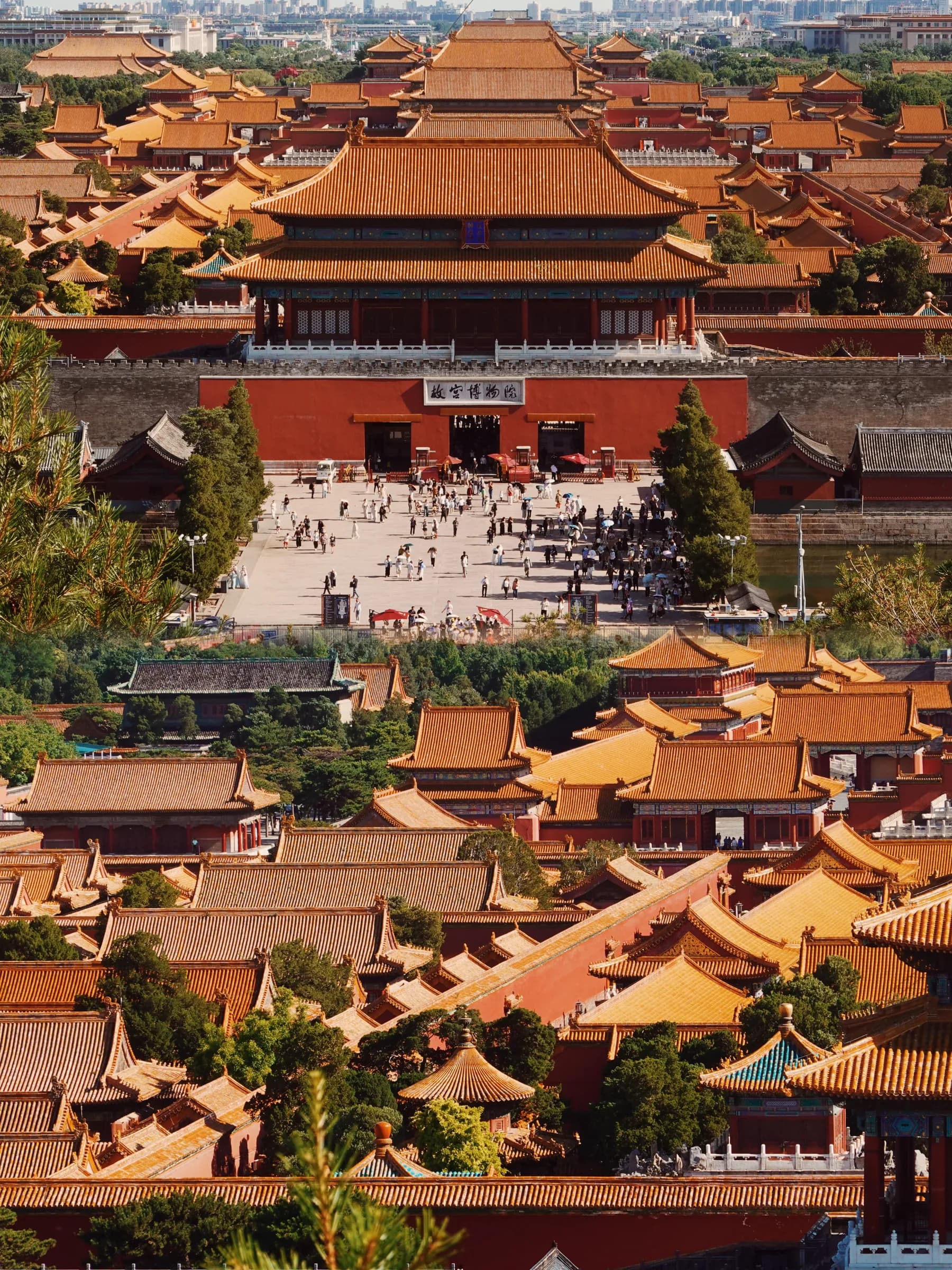 The Forbidden City seen from Jingshan Park in Beijing