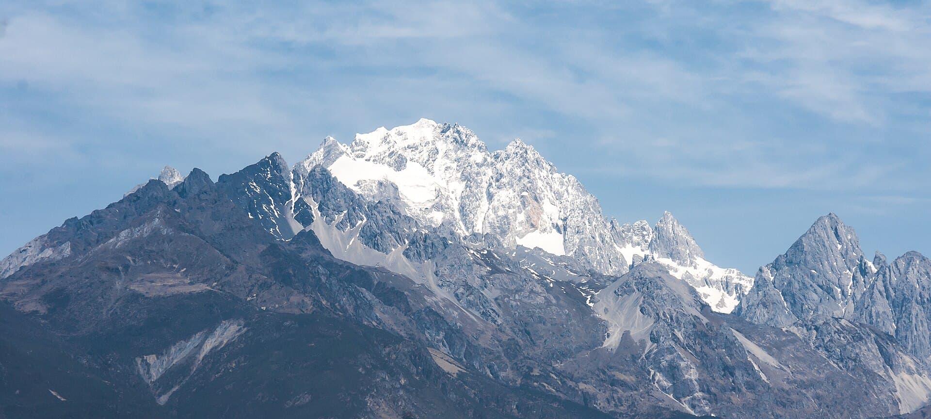Jade Dragon Snow Mountain rising above northwest Yunnan